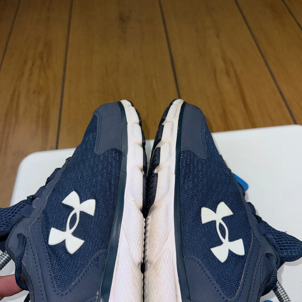 Under Armour Charged Assert 9 Mens 7.5 4E Extra Wide Navy Blue 3024857-400
